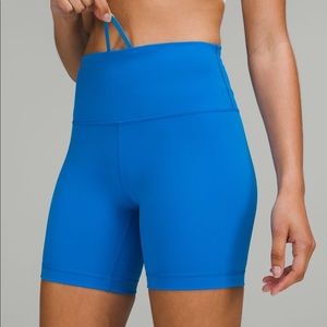 Lululemon Wunder Under Train 6” poolside blue